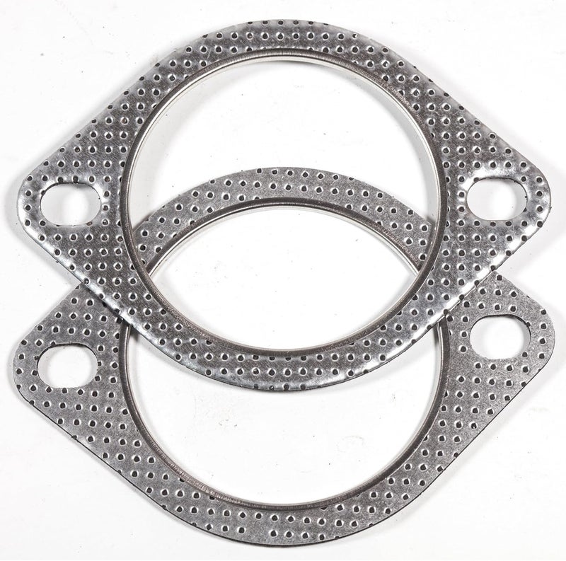 BEONEO -120-07610-0002 (3 Inch)-2 Bolt MLSG High Temp Exhaust Gasket 3" I.D. (Qty 2) - Heavy Duty be made of Metal And Fiber Laminate. - Image 1